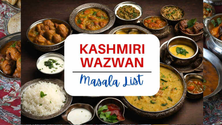 wazwan masala list