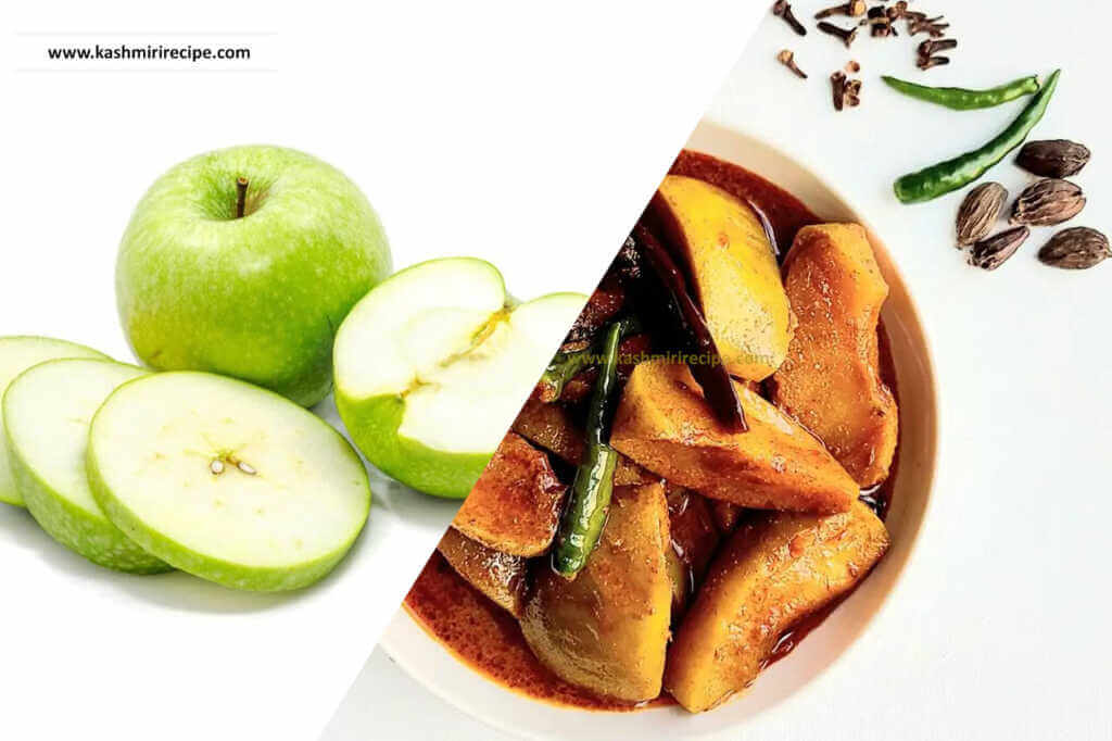 Kashmiri green apple Recipe